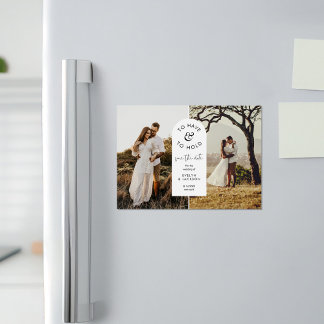 STELLA Foto Moderne bruiloft Save the Date Magnetische Uitnodiging