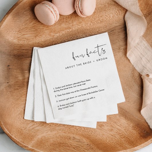 STELLA Fun Facts Over de bruid en bruidegom Servet