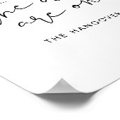 STELLA Funny open bar teken, Drinken zijn op ons Poster (Hoek)