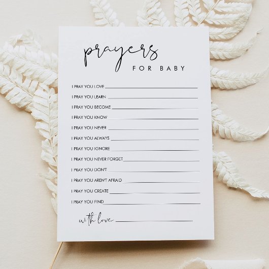 STELLA Gebed voor Baby Advies Kaart