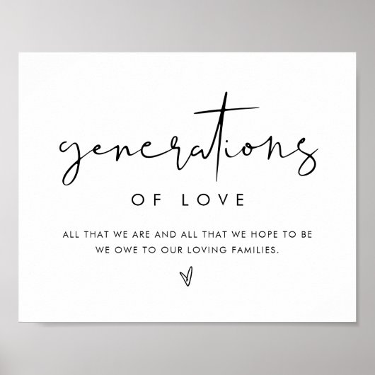 STELLA Generaties van de liefde teken Poster (Voorkant)