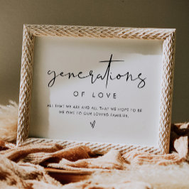 STELLA Generaties van de liefde teken Poster