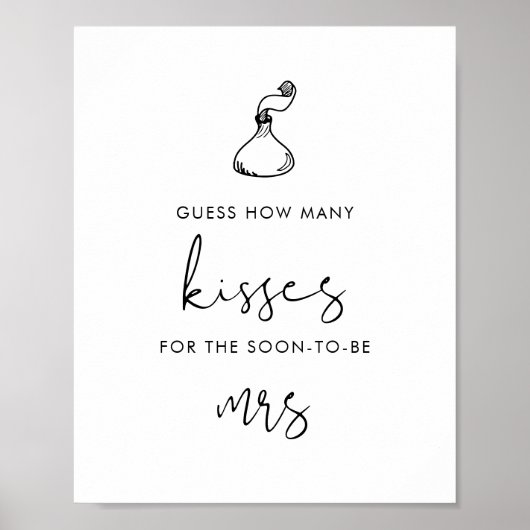 STELLA hoeveel kussen Vrijgezellenfeest spel Poster (Voorkant)