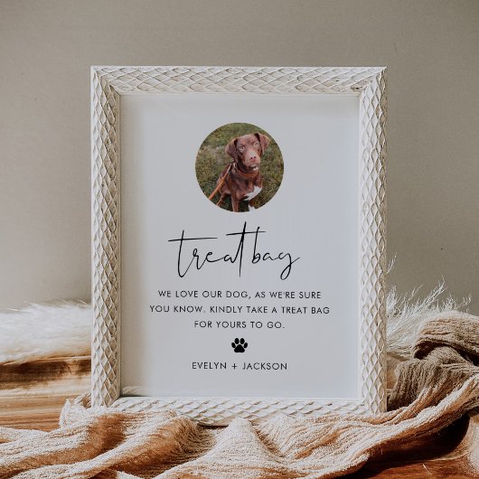 STELLA Hond Treat Bag, Biscuit Bar Pet Trouwbord Poster