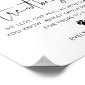 STELLA-huisdierentreatzak, hondenkoekjesbar Huweli Poster (Hoek)