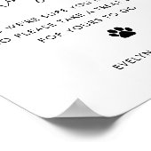 STELLA Huwelijkshond Treat Sign, Pet Biscuit Bar Poster (Hoek)