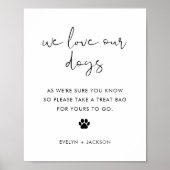 STELLA Huwelijkshond Treat Sign, Pet Biscuit Bar Poster (Voorkant)