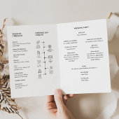 STELLA Huwelijksprogramma Gevouwen Kaart