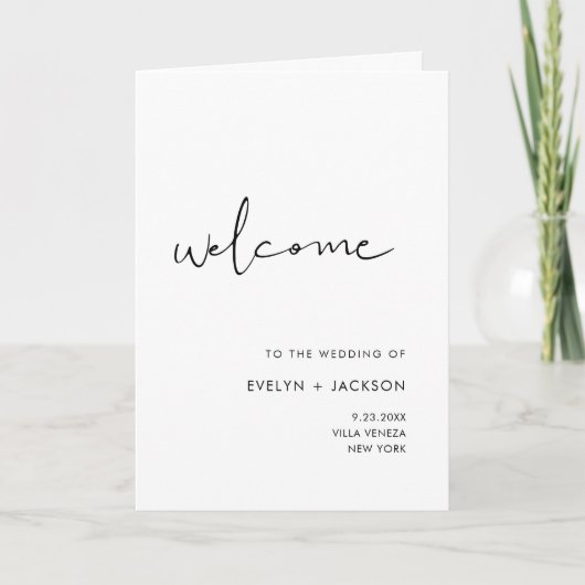 STELLA Huwelijksprogramma Gevouwen Kaart (Voorkant)