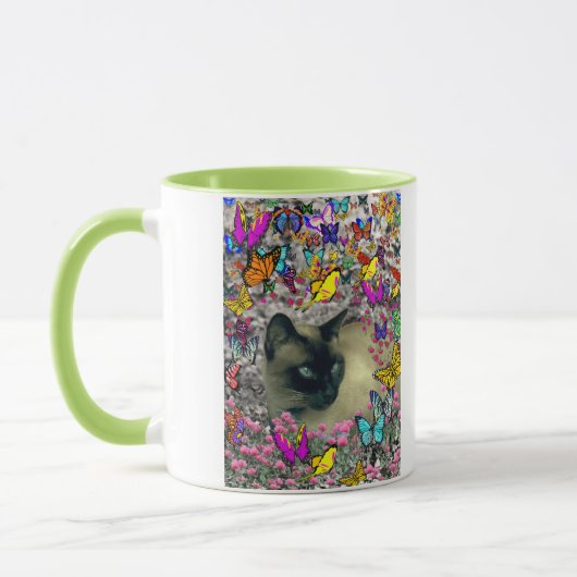 Stella in Butterflies Chocolate Point Siamese Cat Mok (Links)