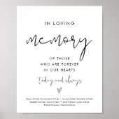 STELLA In Loving Memory Trouwbord Poster (Voorkant)
