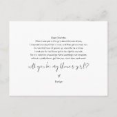 STELLA Je wordt mijn Bloemenmeisje Note Kaart (Achterkant)