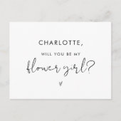 STELLA Je wordt mijn Bloemenmeisje Note Kaart (Voorkant)