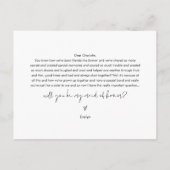 STELLA, jij wordt mijn bruidsmeisje Kaart (Achterkant)