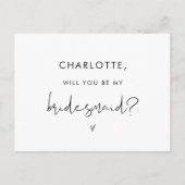 STELLA, jij wordt mijn bruidsmeisje notitie Kaart (Voorkant)