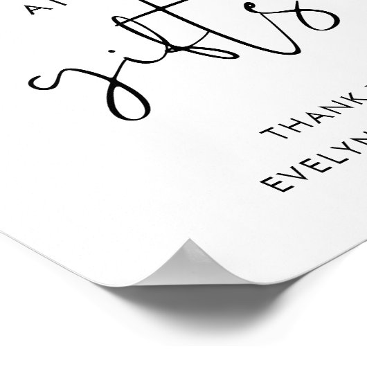 STELLA Kaarten en Cadeaus Trouwbord Poster (Hoek)