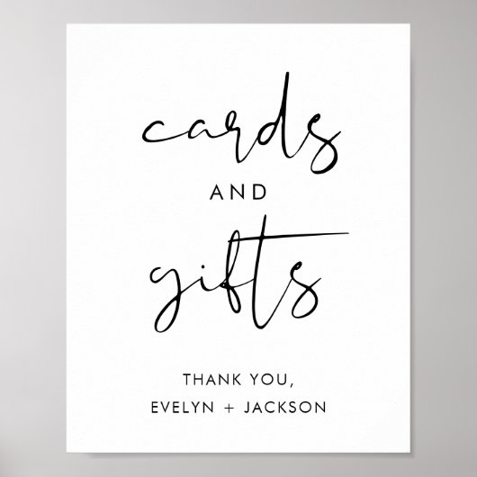 STELLA Kaarten en Cadeaus Trouwbord Poster (Voorkant)