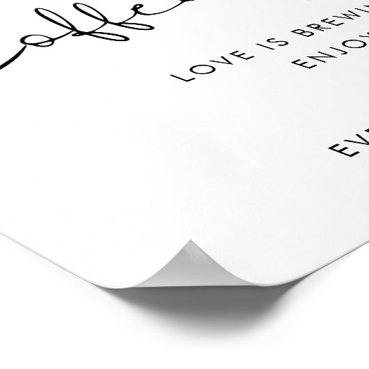 STELLA Koffie Bar Teken Poster (Hoek)