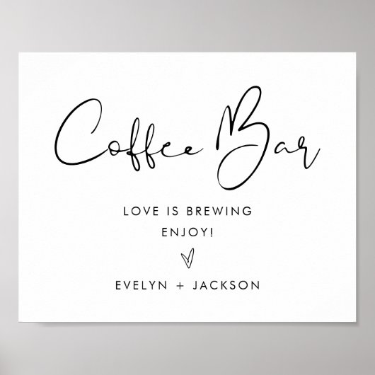 STELLA Koffie Bar Teken Poster (Voorkant)