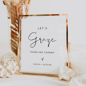 STELLA Laten we grazen Late Night Snacks Trouwbord Poster