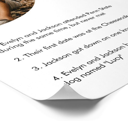 STELLA Leuke Feiten Over de Bruid en bruidegom Tek Poster (Hoek)