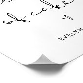 STELLA Liefde Bij Eerste Bijt Bruiloft Dessert Tek Poster (Hoek)