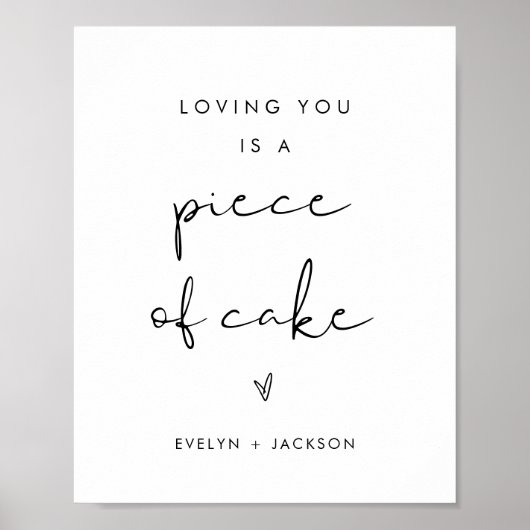 STELLA Liefde Bij Eerste Bijt Bruiloft Dessert Tek Poster (Voorkant)
