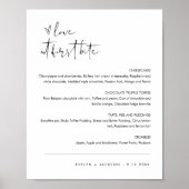 STELLA Liefde Bij Eerste Bijt Dessert Teken Poster (Voorkant)