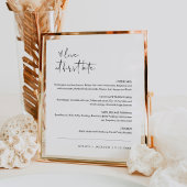 STELLA Liefde Bij Eerste Bijt Dessert Teken Poster