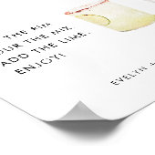 STELLA Margarita Bar Teken Poster (Hoek)