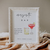 STELLA Margarita Bar Teken Poster