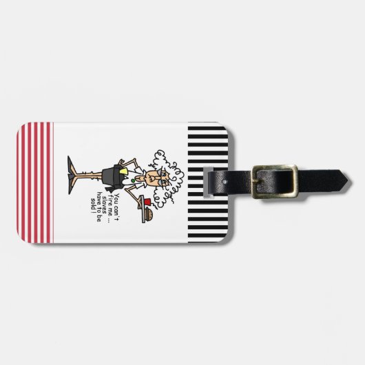 Stella met de Humor van de Houding Bagagelabel (Voorkant horizontaal)