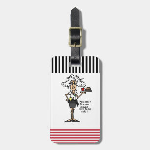 Stella met de Humor van de Houding Bagagelabel