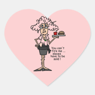 Stella met de Humor van de Houding Hart Sticker