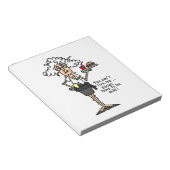 Stella met de Humor van de Houding Notitieblok (Schuin)