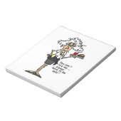 Stella met de Humor van de Houding Notitieblok (Linkerzijde)