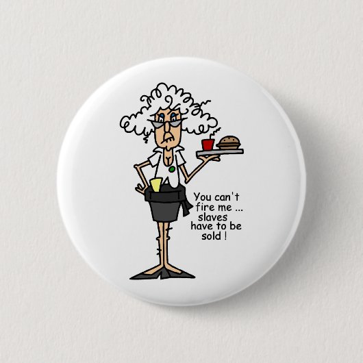 Stella met de Humor van de Houding Ronde Button 5,7 Cm (Voorkant)