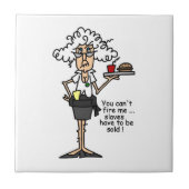 Stella met de Humor van de Houding Tegeltje (Voorkant)