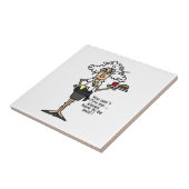 Stella met de Humor van de Houding Tegeltje (Zijkant)