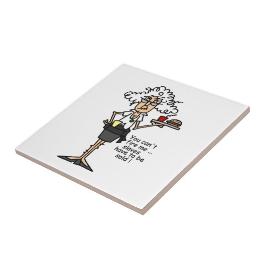 Stella met de Humor van de Houding Tegeltje (Zijkant)