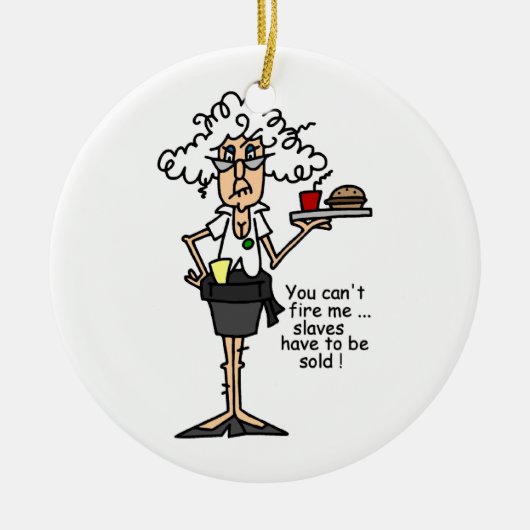 Stella met standplaats-Humor Keramisch Ornament (Voorkant)