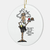 Stella met standplaats-Humor Keramisch Ornament (Links)