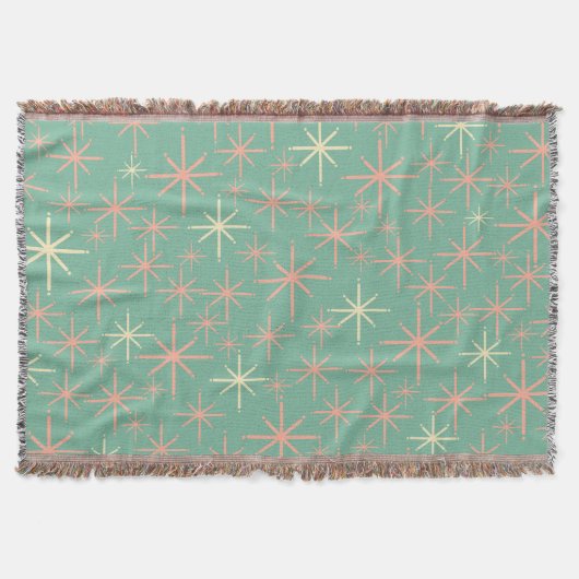 Stella Mid-Century Modern Retro Atomic Age Stars Deken (Voorkant)