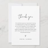 STELLA Minimalistisch huwelijksmenu 5x7 (Achterkant)