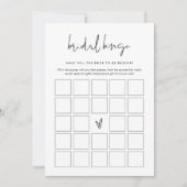 STELLA Minimalistisch Vrijgezellenfeest Bingo spel Kaart (Voorkant)