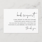 STELLA Minimalistische Baby Boek Aanvraag invoegen Informatiekaartje (Voorkant)