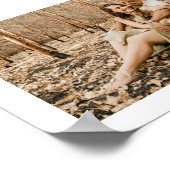 STELLA Minimalistische Bruiloft Foto Tafel Nummer  Poster (Hoek)