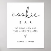 STELLA Minimalistische Cookie Bar Trouwvoorkeurtek Poster (Voorkant)