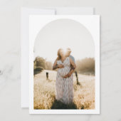 STELLA Minimalistische foto Oh Baby shower Uitnodi Kaart (Achterkant)