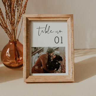 STELLA Minimalistische fototafel nummer 5x7 Kaart